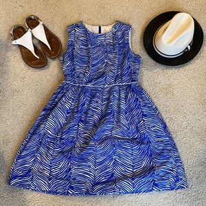 J. Crew. Crew Cuts blue & white dress girls sz 14
